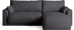 Meble Dla Dzieci|Meble Młodzieżowe></noscript>BROMARKT Szara rozkładana kanapa narożna do salonu z funkcją spania MORENO