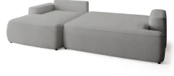 Meble Dla Dzieci|Narożniki>BROMARKT Szara rozkładana kanapa narożna do salonu CARMELLO