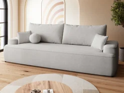 Meble Młodzieżowe|Kanapy I Sofy></noscript>BROMARKT Szara rozkładana sofa do salonu z funkcją spania CARMELLO