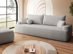 Meble Młodzieżowe|Kanapy I Sofy></noscript>BROMARKT Szara rozkładana sofa do salonu z funkcją spania CARMELLO