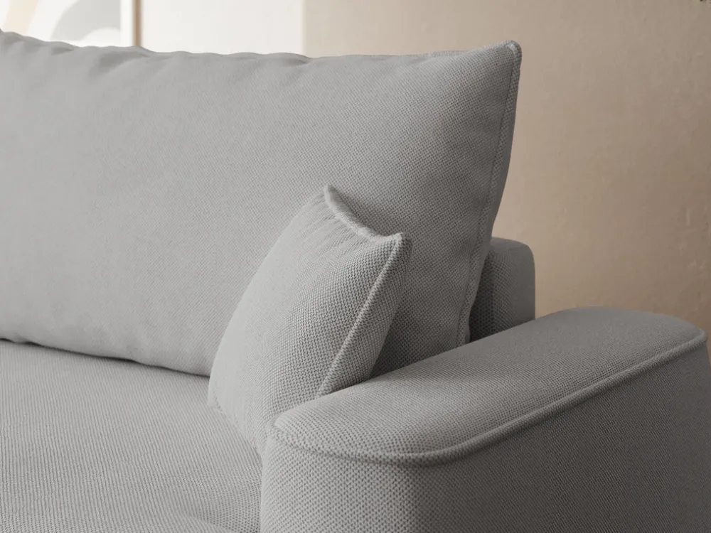 Meble Młodzieżowe|Kanapy I Sofy>BROMARKT Szara rozkładana sofa z funkcją spania do salonu CARMELLO