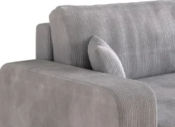 Meble Dla Dzieci|Meble Młodzieżowe></noscript>BROMARKT Szara sofa rozkładana do salonu z funkcją spania i pojemnikiem PUMI