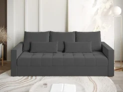 Kanapy I Sofy|Meble Dla Dzieci></noscript>BROMARKT Szara sofa z funkcją spania do salonu HOT pojemnik na pościel