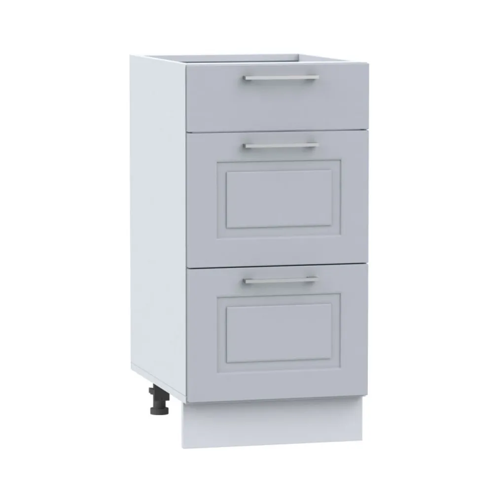 Meble Kuchenne>Stolkar Szara szafka z szufladami 40 cm NATALIA