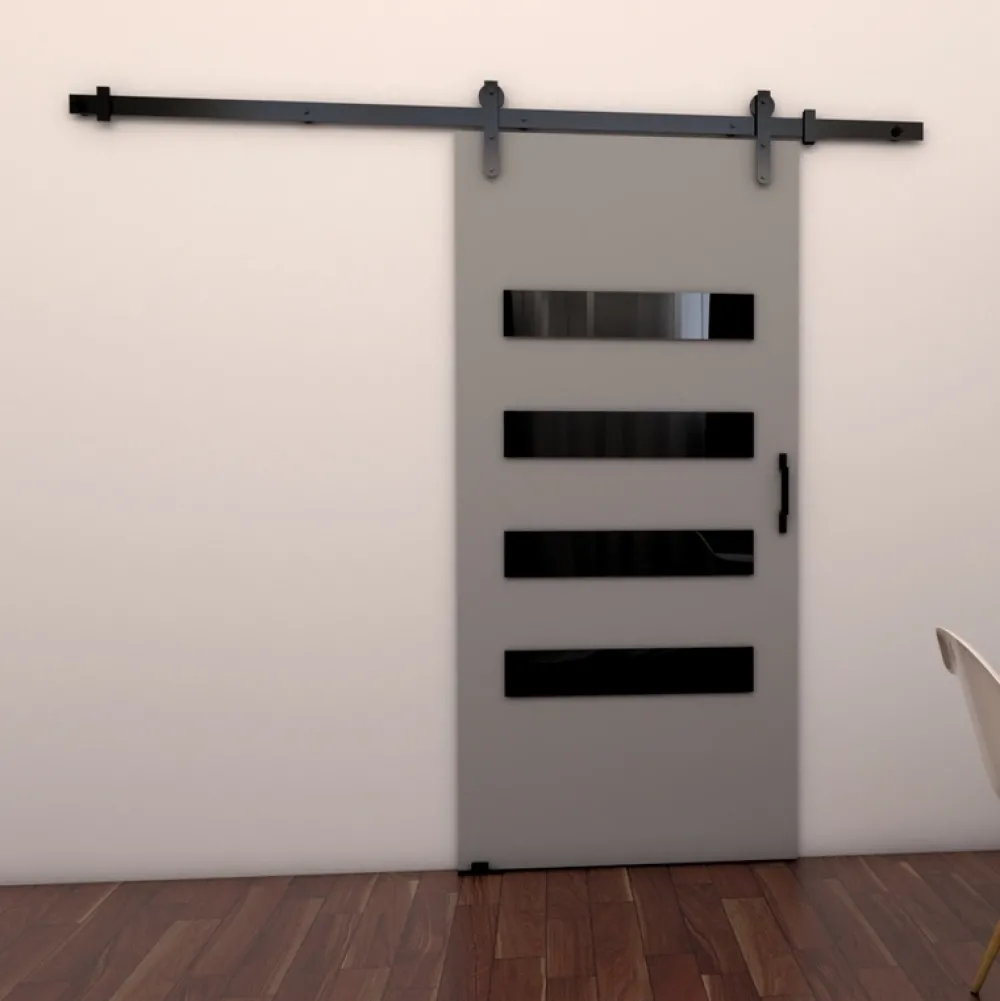 Drzwi Przesuwne>przesuwne.com Szare drzwi przesuwne do pokoju 80 cm CRISTO szary