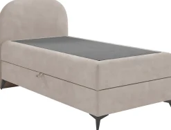 Łóżka Młodzieżowe|Łóżka Ze Stelażem></noscript>BROMARKT Szare łóżko dziecięce 80x200 cm kontynentalne z pojemnikiem SERENO