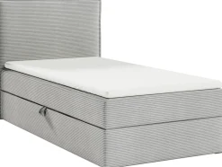 Łóżka Młodzieżowe|Łóżka Ze Stelażem>BROMARKT Szare łóżko kontynentalne 80x200 cm do pokoju dziecka MALIBU