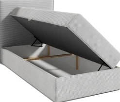 Łóżka Młodzieżowe|Łóżka Ze Stelażem>BROMARKT Szare łóżko kontynentalne 80x200 cm do pokoju dziecka MALIBU