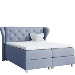 Łóżka Na Nóżkach|Łóżka Z Pojemnikiem></noscript>Gruszka Szare łóżko kontynentalne 180x200 BARTEK