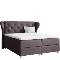 Łóżka Na Nóżkach|Łóżka Z Pojemnikiem></noscript>Gruszka Szare łóżko kontynentalne 180x200 BARTEK