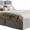 Łóżka Ze Stelażem|Łóżka Z Zagłówkiem>Riban Szare łóżko tapicerowane 180x200 cm z pojemnikiem małżeńskie SEPERO