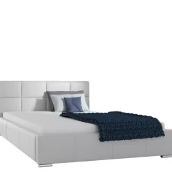 Łóżka Młodzieżowe|Łóżka Z Zagłówkiem></noscript>Gruszka Szare łóżko tapicerowane 160x200 MEKSYK