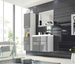 Meble Łazienkowe></noscript>BRATEX Szare meble łazienkowe REAL