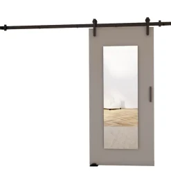 Drzwi Przesuwne>przesuwne.com Szare naścienne drzwi przesuwne do pokoju 90 cm CAPPE szary