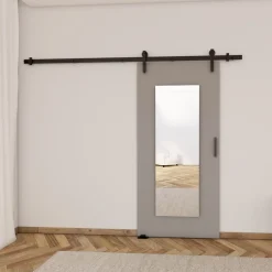 Drzwi Przesuwne>przesuwne.com Szare naścienne drzwi przesuwne do pokoju 80 cm CAPPE szary