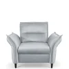 Fotele>LASKI Szary fotel do salonu MELIO