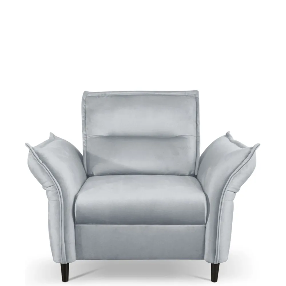 Fotele>LASKI Szary fotel do salonu MELIO