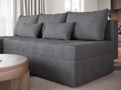 Meble Dla Dzieci|Meble Młodzieżowe></noscript>BROMARKT Szary mały narożnik z funkcją spania do salonu HOT SLIM