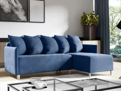 Narożniki>Meble Grand Szary narożnik do salonu z funkcją spania ELIA