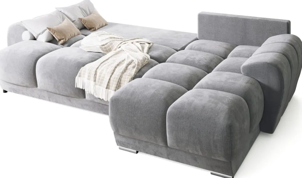 Narożniki>BROMARKT Szary narożnik do salonu NUBES