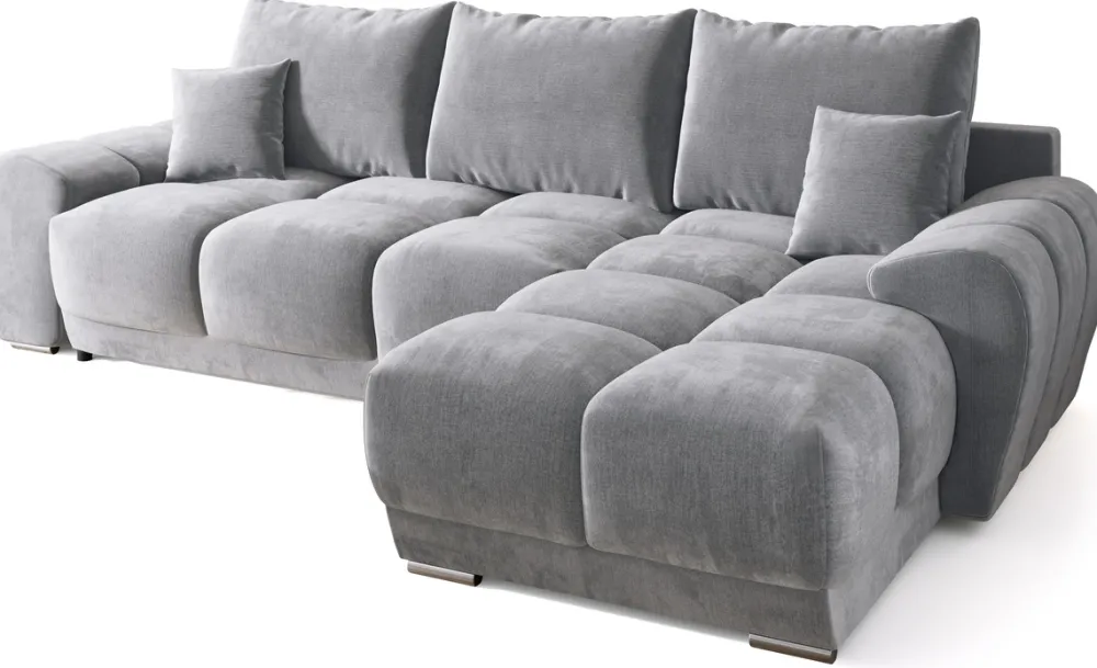 Narożniki>BROMARKT Szary narożnik do salonu NUBES