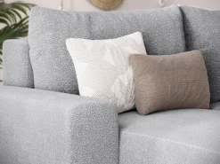 Narożniki></noscript>BROMARKT Szary narożnik do salonu z funkcją spania i pojemnikiem PLUSH U