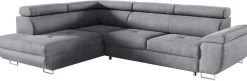 Narożniki>Meble Grand Szary narożnik do salonu z funkcją spania LISA