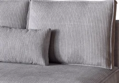 Meble Dla Dzieci|Meble Młodzieżowe></noscript>BROMARKT Szary narożnik mały do salonu z funkcją spania sztruksowy TOP SLIM