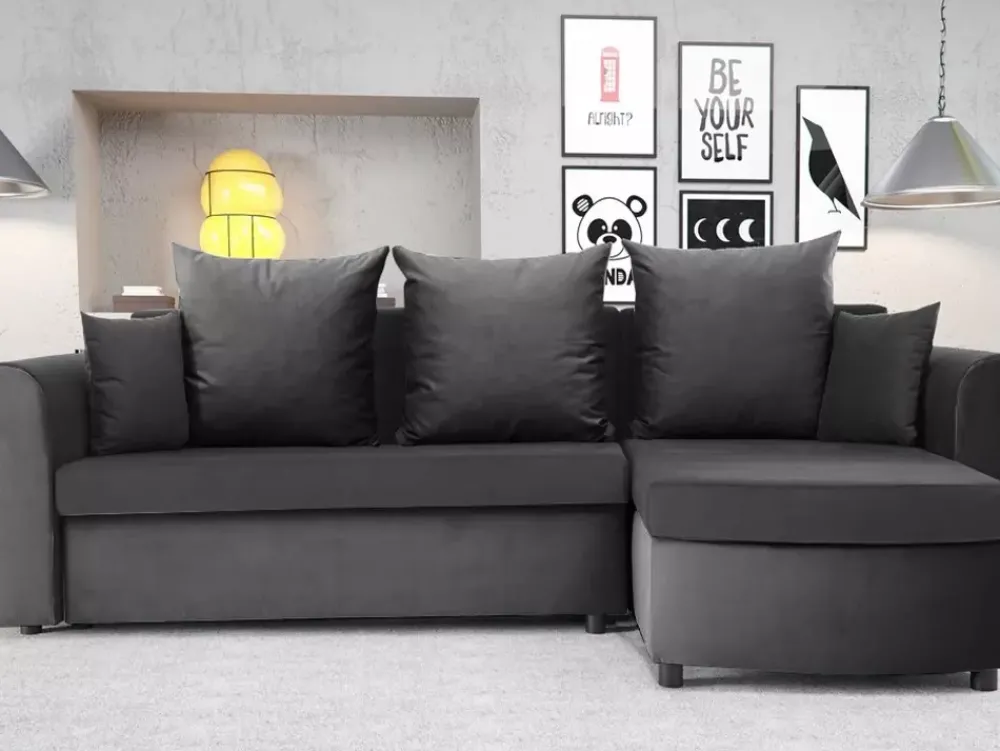 Narożniki>NEXT COLLECTION Szary narożnik nowoczesny do salonu ANGELLO