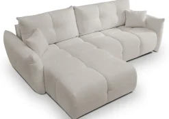 Meble Dla Dzieci|Narożniki></noscript>LASKI Szary narożnik rozkładany do salonu nowoczesny BERGAMO