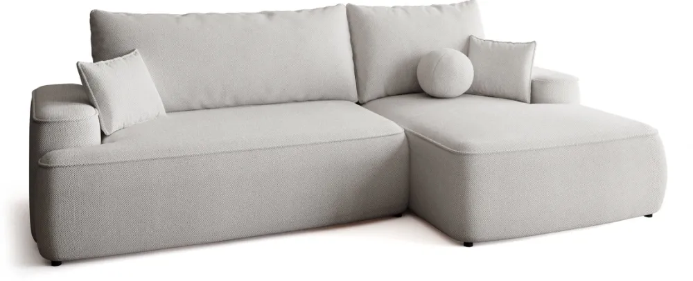 Meble Dla Dzieci|Narożniki>BROMARKT Szary narożnik rozkładany do salonu z funkcją spania CARMELLO