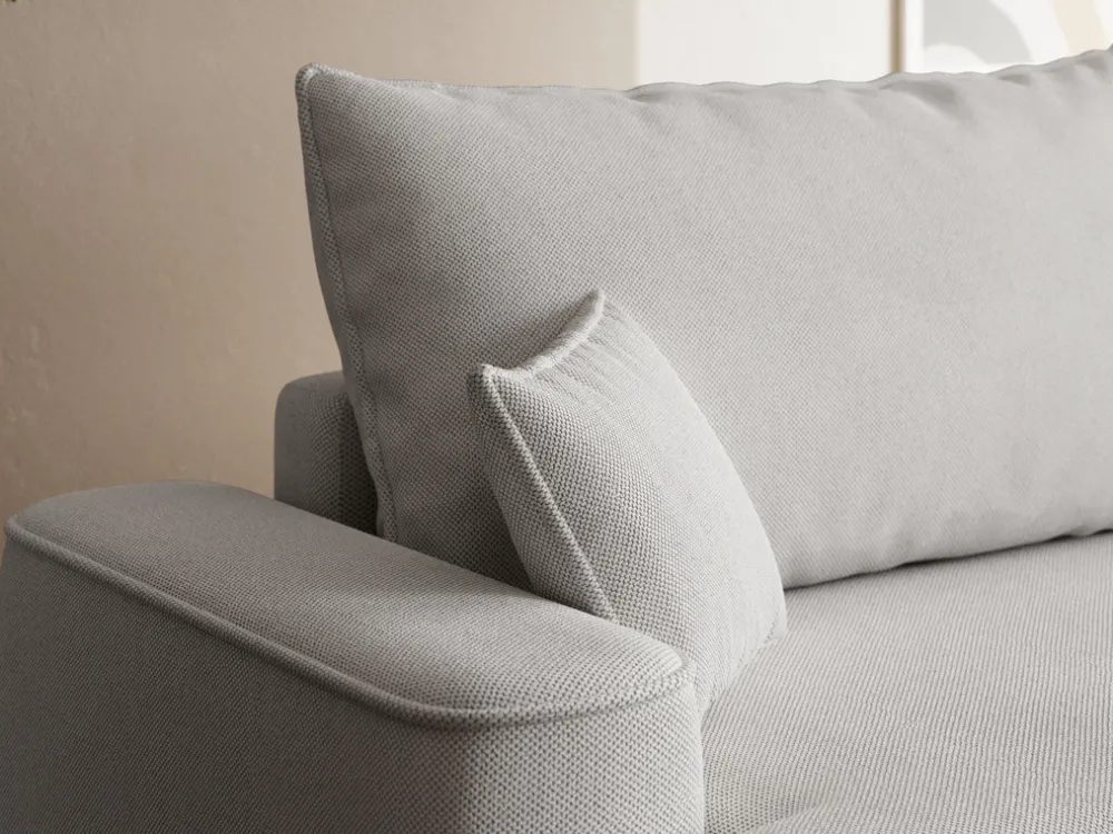 Meble Dla Dzieci|Narożniki>BROMARKT Szary narożnik rozkładany do salonu z funkcją spania CARMELLO