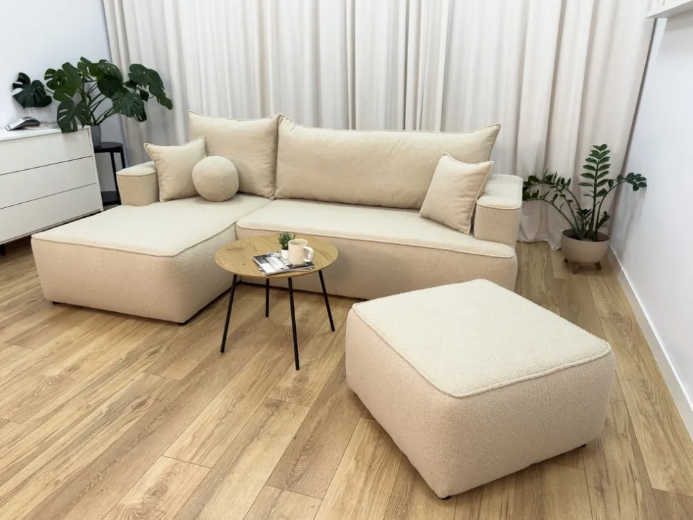 Meble Dla Dzieci|Narożniki>BROMARKT Szary narożnik rozkładany do salonu z funkcją spania CARMELLO