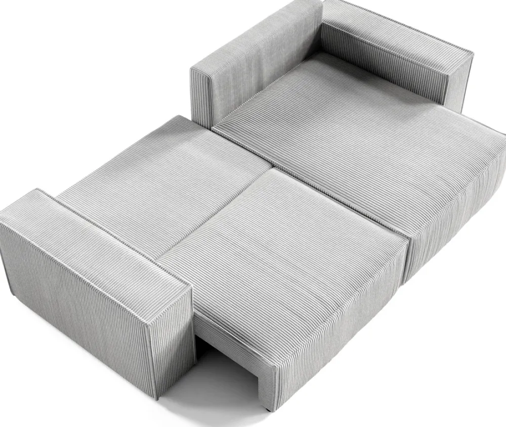 Meble Dla Dzieci|Meble Młodzieżowe>BROMARKT Szary narożnik rozkładany do salonu z pojemnikiem uniwersalny PEDRO