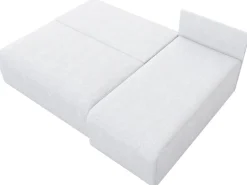 Meble Dla Dzieci|Narożniki>IZABELLA MEBLE Szary narożnik z funkcją spania do salonu boucle ERNEST