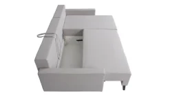 Narożniki></noscript>GiB Meble Szary narożnik z funkcją spania OSLO