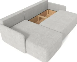Meble Dla Dzieci|Narożniki></noscript>Meble Grand Szary narożnik z funkcją spania i pojemnikiem do salonu CLOUD