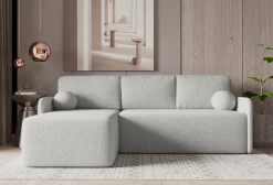 Meble Dla Dzieci|Narożniki></noscript>Meble Grand Szary narożnik z funkcją spania i pojemnikiem do salonu CLOUD