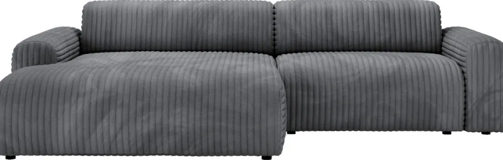 Narożniki>Polak Meble Szary nowoczesny narożnik do salonu SEFO prawostronny