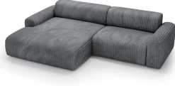 Narożniki>Polak Meble Szary nowoczesny narożnik do salonu SEFO prawostronny