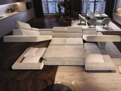 Narożniki>NEXT COLLECTION Szary nowoczesny narożnik do salonu z funkcją spania JASSY