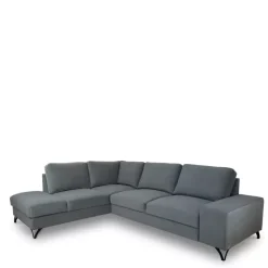 Narożniki>COMFORTEO Szary rozkładany narożnik do salonu z funkcją spania FLAVIO