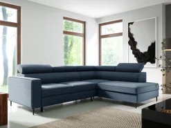 Narożniki>Meble Grand Szary rozkładany narożnik z funkcją spania do salonu VIRO