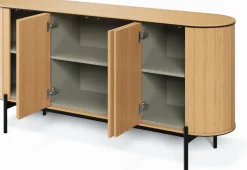 Zestawy Mebli Do Salonu|Komody></noscript>lenart. Szeroka komoda na nóżkach boho do salonu 168 cm ROTTO