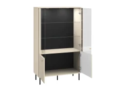 Zestawy Mebli Do Salonu|Witryny>ML Meble Szeroka witryna na wysokich nogach SOPHIE cashmere