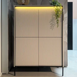 Witryny></noscript>lenart. Szeroka witryna salonowa w stylu modernistycznym z oświetleniem 150 cm TREND