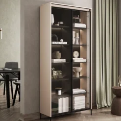 Zestawy Mebli Do Salonu|Witryny></noscript>lenart. Szklana witryna z oświetleniem do salonu 90 cm TREND