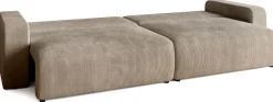 Meble Dla Dzieci|Meble Młodzieżowe></noscript>BROMARKT Sztruksowa beżowa sofa z funkcją spania do salonu PUMI