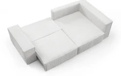 Meble Dla Dzieci|Meble Młodzieżowe></noscript>BROMARKT Sztruksowa kanapa narożna z funkcją spania PEDRO DUO