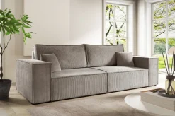 Meble Dla Dzieci|Meble Młodzieżowe></noscript>BROMARKT Sztruksowa kanapa rozkładana do salonu PEDRO